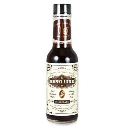 Scrappy's Bitters Dark Chocolate - Premium Cocktail & Baking Bitters for Mixology, Desserts & Gourmet Cooking