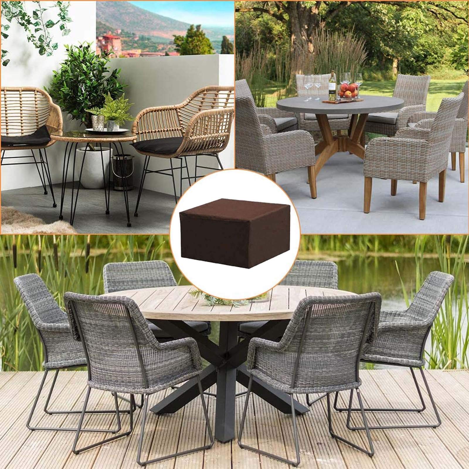 Heavy Duty 420D Waterproof Rectangular Patio Table Cover - 106