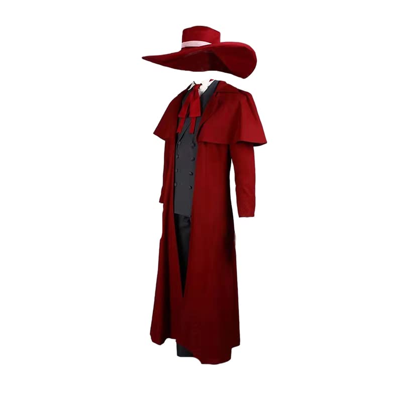 Hellsing Alucard Vampire Hunter Cosplay Costume - Full Set for Anime Fans | Halloween, Conventions & Roleplay | Unisex Anime Outfit for Cosplay Enthusiasts