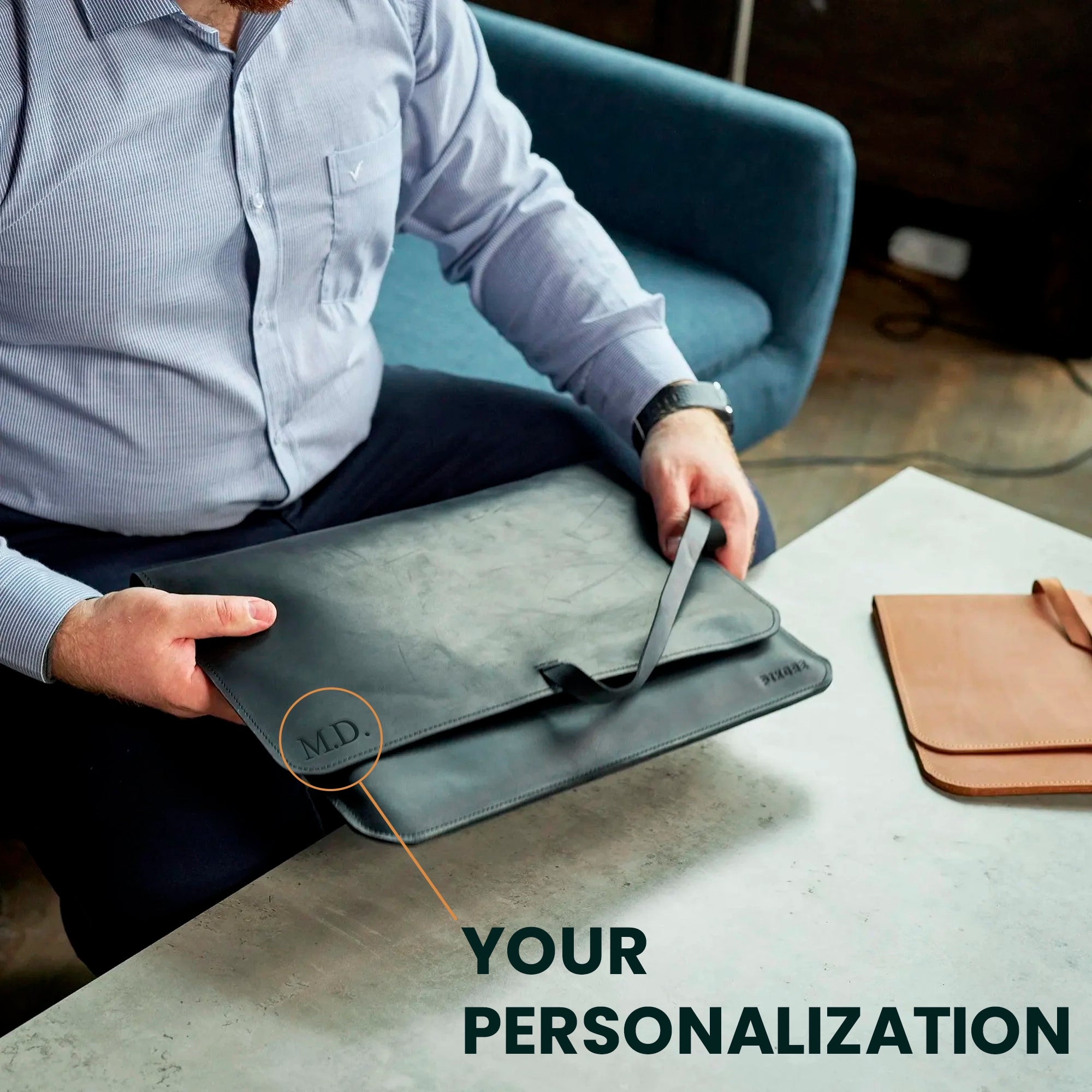 Premium Genuine Leather Document Holder - Slim & Durable Business Portfolio Organizer for Professionals | Perfect for Office, Travel, and Meetings