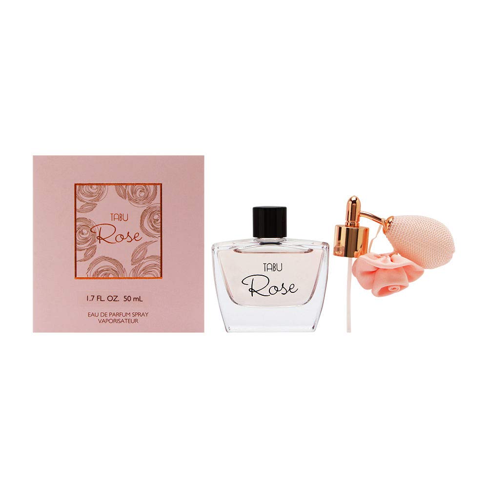 TABU ROSE Eau De Parfum Spray for Women - Floral Fragrance Perfume, Long-Lasting Rose Scent - Perfect for Date Night, Special Occasions & Daily Wear