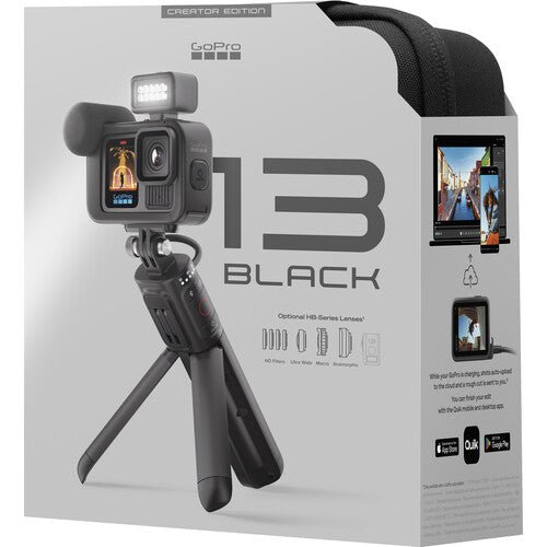 GoPro HERO13 Black Creator Edition - 4K Waterproof Action Camera with HyperSmooth 5.0 Stabilization for Vlogging, Travel & Extreme Sports | Includes 64GB SD Card & Accessories Kit