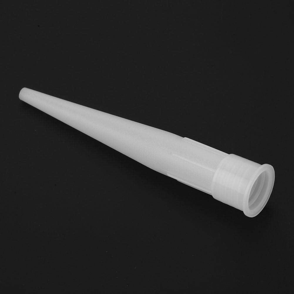 30PCS Silicone Caulking Nozzle Tips - Screw-On Sealant Gun Nozzle Replacement with White Suction Head - Durable Extension Tool for Caulk Guns - Perfect for Home Renovation, Bathroom Sealing & DIY Projects