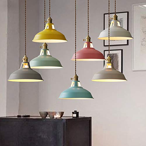 Industrial Style H Track Pendant Lighting - Warm Green Iron Art Decor for Cabinets & Show Windows | Customizable Track Lighting System (Bulbs Not Included) | Perfect for Retail Stores, Restaurants & Home Decor