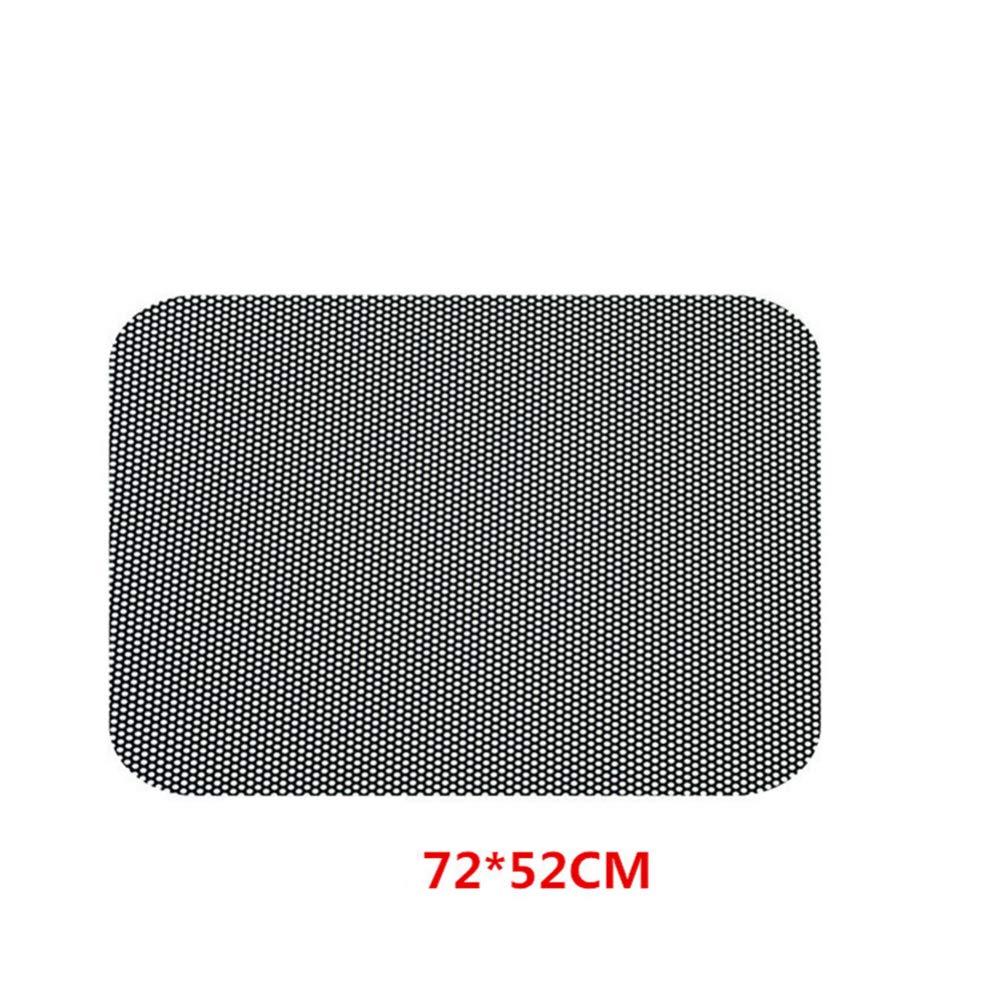 Car Window Sunshade Stickers - 1 Pair Black Adhesive Heat Shield Film for Sun Protection & UV Blocking | Perfect for Side Windows, Heat Reduction & Privacy | Ideal for Parking, Road Trips & Summer Driving