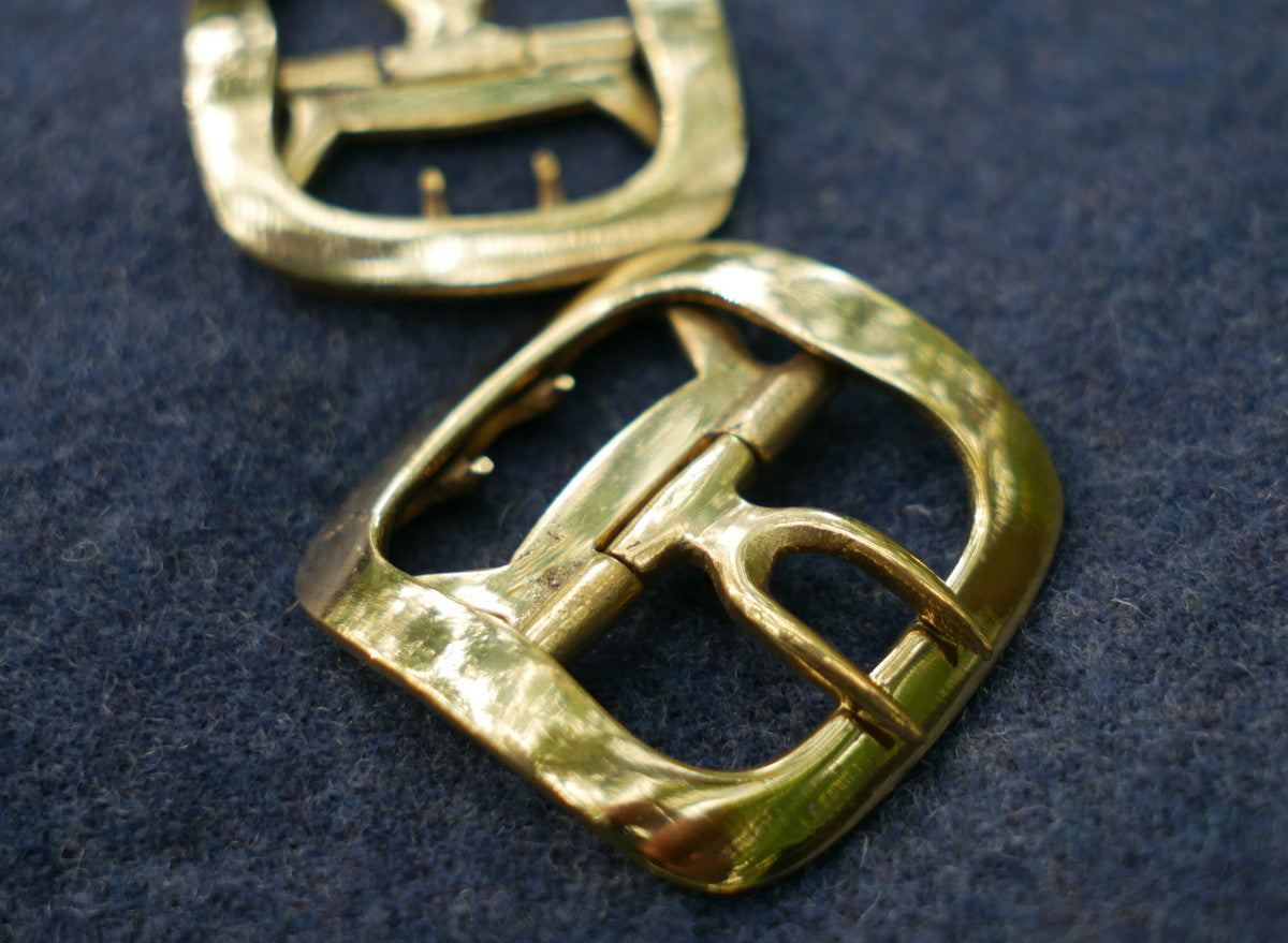 Men's Plain Brass Shoe Buckles - Classic & Durable for Dress Shoes, Loafers & Formal Attire - Perfect for Weddings, Business & Special Occasions