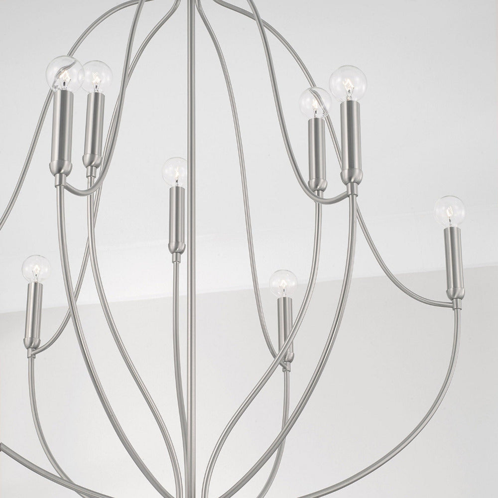 Elegant Susie Chandelier - Modern Crystal Ceiling Light Fixture for Dining Room, Bedroom & Living Room Decor