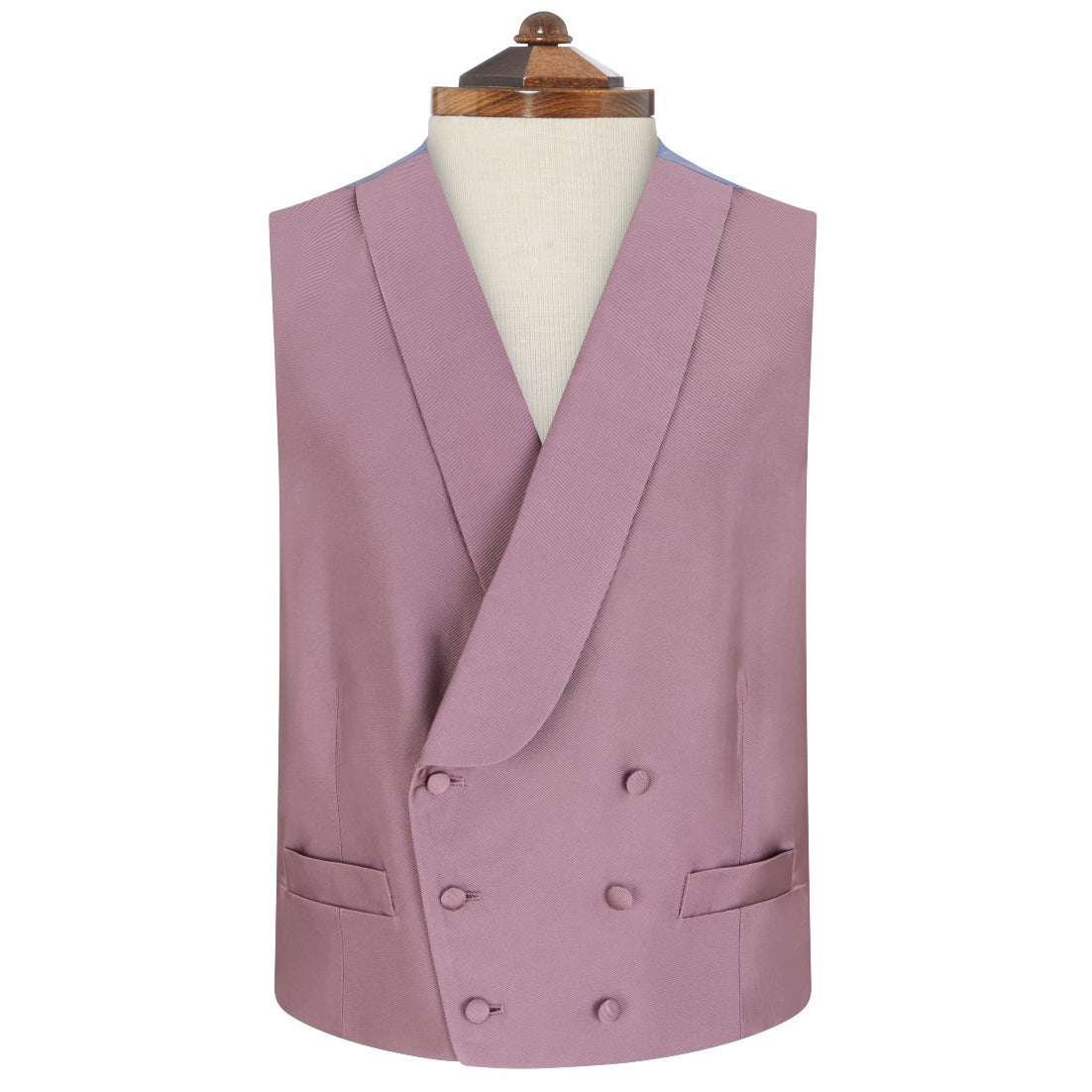 Hudson Dark Pink Grosgrain Silk & Cotton Waistcoat for Women | Elegant Formal Vest for Weddings, Business & Special Occasions