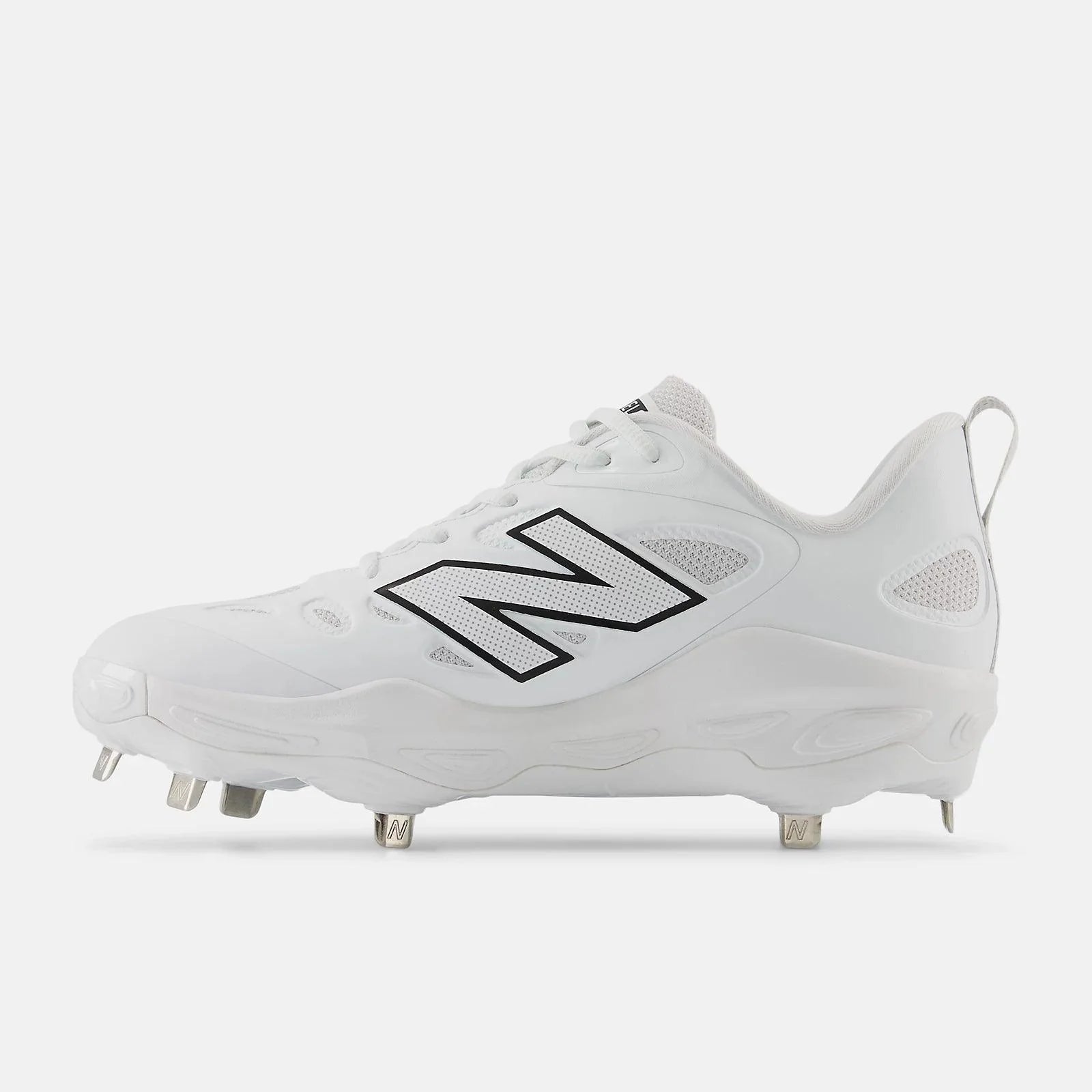 New Balance Women's Fresh Foam X Velo v4 Metal Fastpitch Softball Cleats - White (SMVELOW4) | Lightweight Comfort for Competitive Games & Training