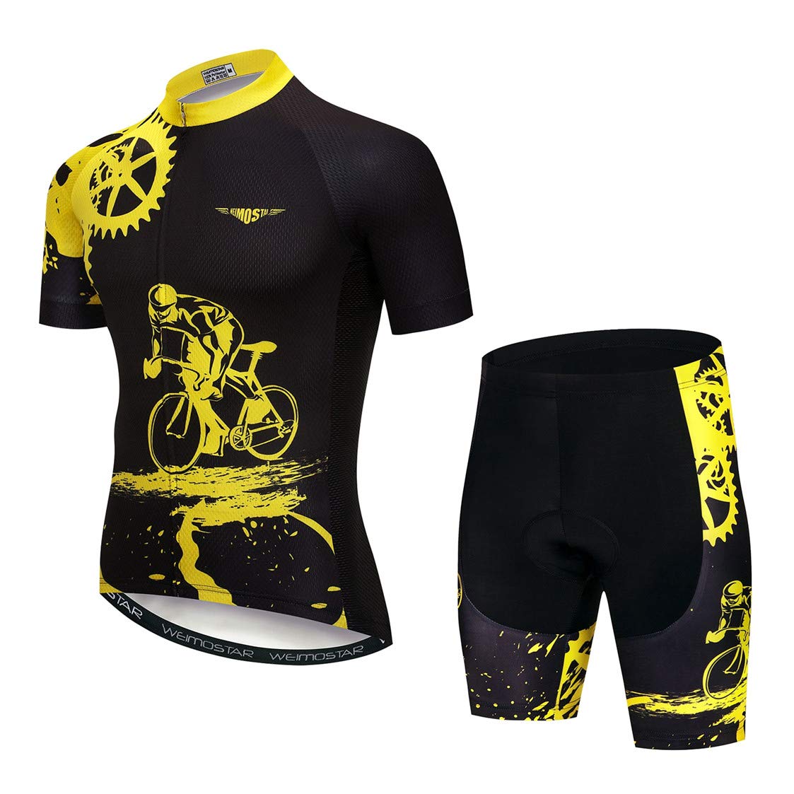 Men's Breathable Short Sleeve Cycling Jersey - MTB Bike Top for Summer Riding - Sportswear for Mountain Biking & Road Cycling - Perfect for Outdoor Training & Commuting