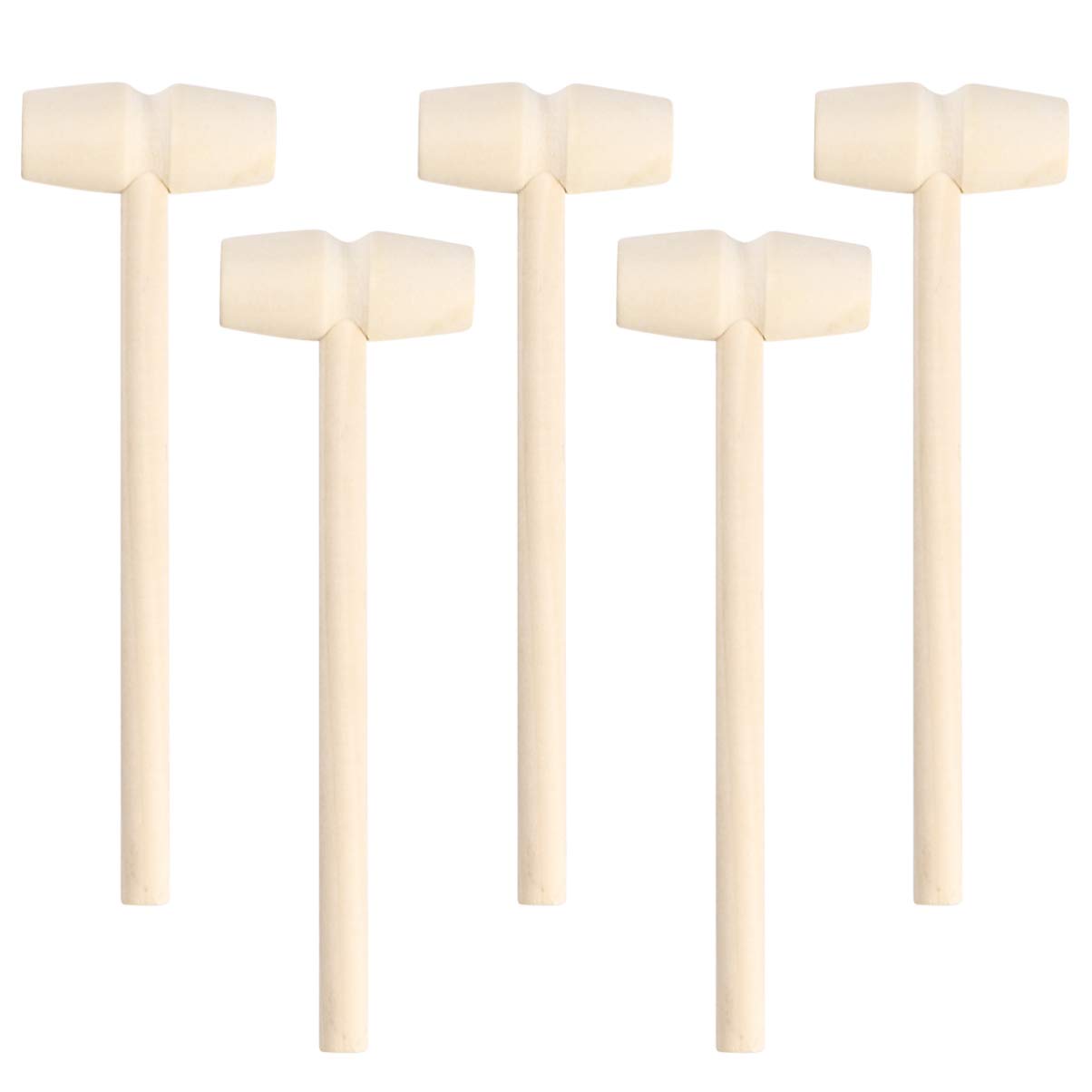 NUOBESTY 10Pcs Wooden Crab & Lobster Hammer Toys - Multi-Purpose Educational Kids Toy for Girls & Boys - Perfect for Beach Games, Pretend Play & Early Learning Activities