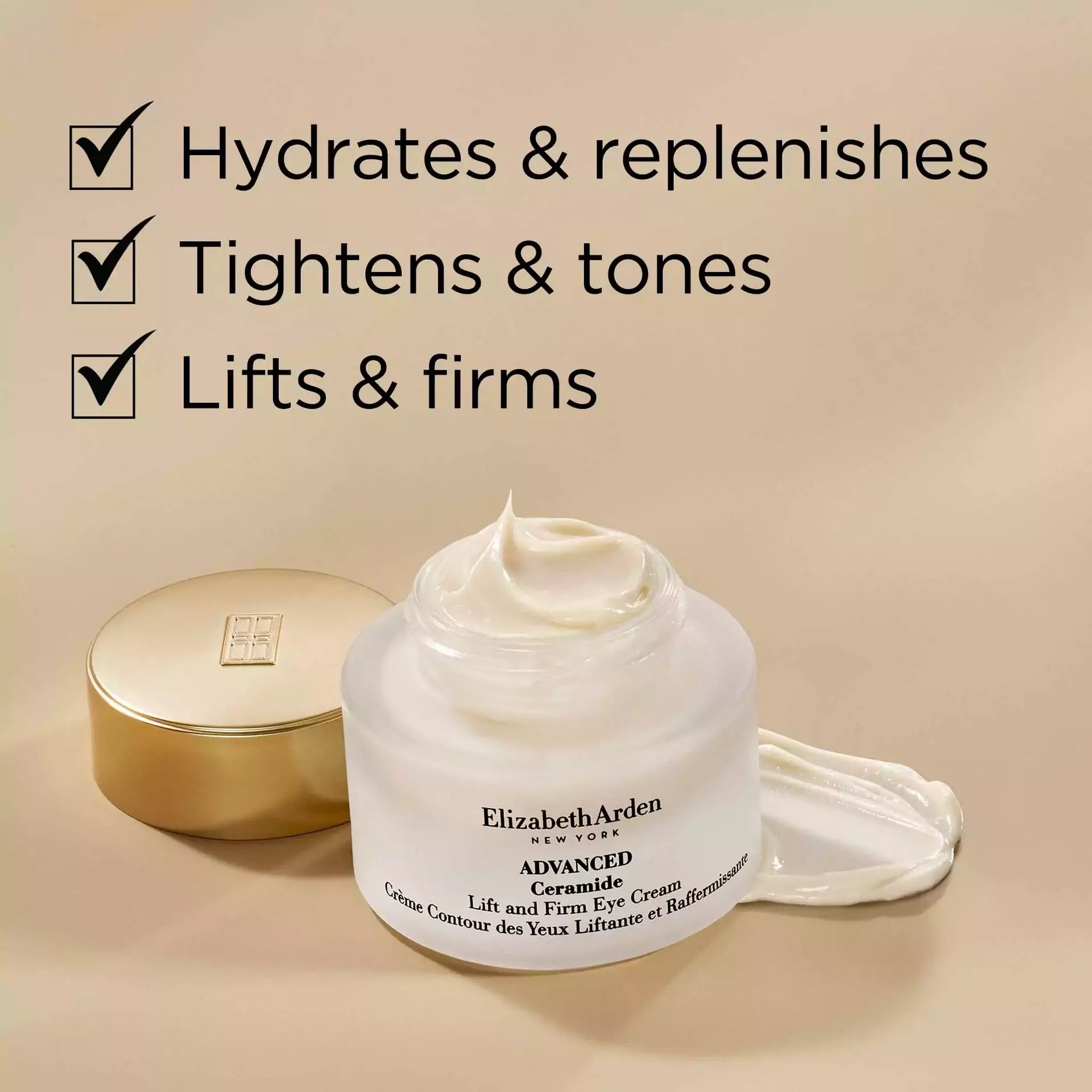 Best Ceramide Lift & Firm Eye Cream for Wrinkles & Dark Circles - Anti-Aging Treatment for Puffy Eyes & Fine Lines - Perfect for Night & Day Use