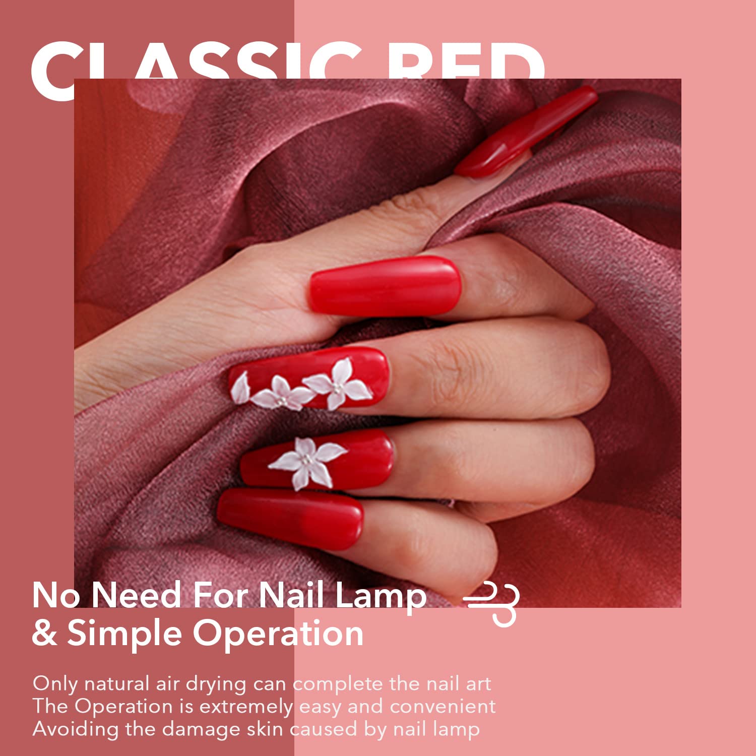 Aokitec Classic Red Nail Dipping Powder - 1oz Odor-Free & Long-Lasting French Manicure System for Salon & DIY Home Nail Art | Perfect for Christmas, Parties & Special Occasions