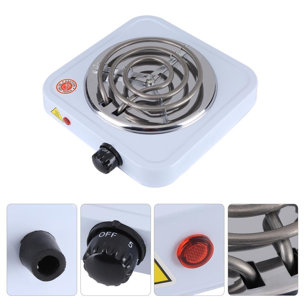 220V 1000W Electric Stove Burner - Portable Induction Cooktop for Kitchen, Coffee Heating & Cooking - Perfect for Dorms, Camping & Small Apartments