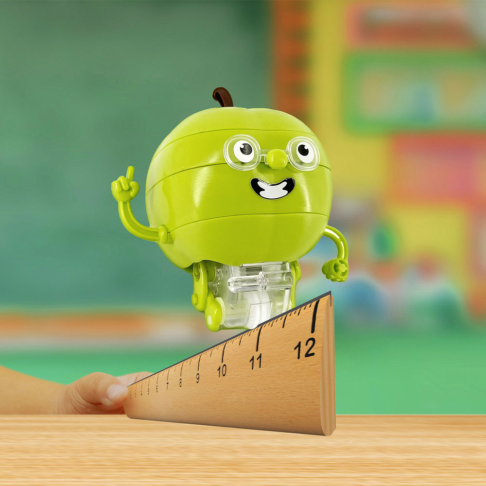 Newton's Apple: Tightrope Walking Gyrobot - STEM Educational Toy for Kids, Science Experiment Kit for Balancing & Physics Learning - Perfect for Classroom, Homeschool & Science Fair Projects