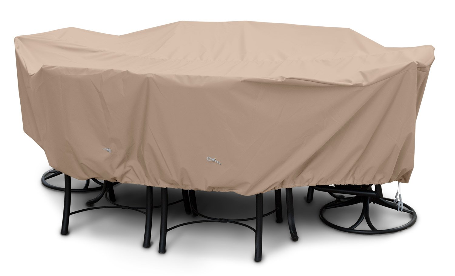 Weathermax 41462 Extra Large High Back Dining Set Cover - 140 x 80 x 36 Inches, Toast Brown - Waterproof Outdoor Patio Furniture Protector for All Seasons