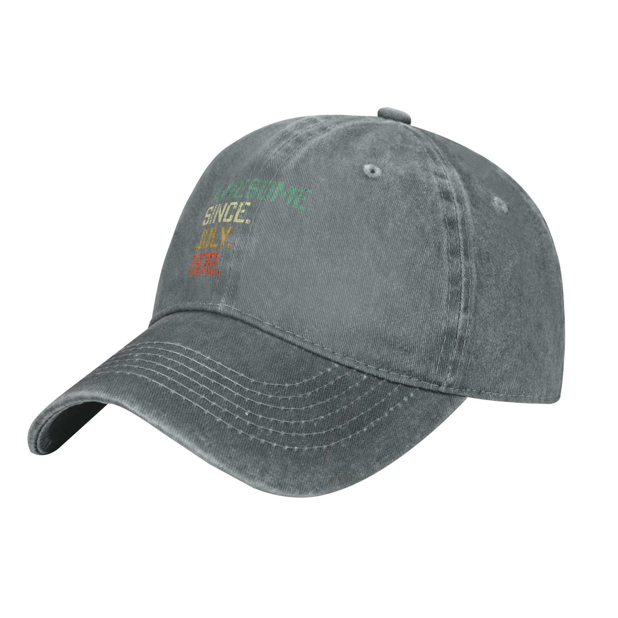 50th Birthday Hat - Adjustable Vintage Cap for 50 Years Old Gifts Since 1972 - Perfect for Milestone Celebrations & Birthday Parties
