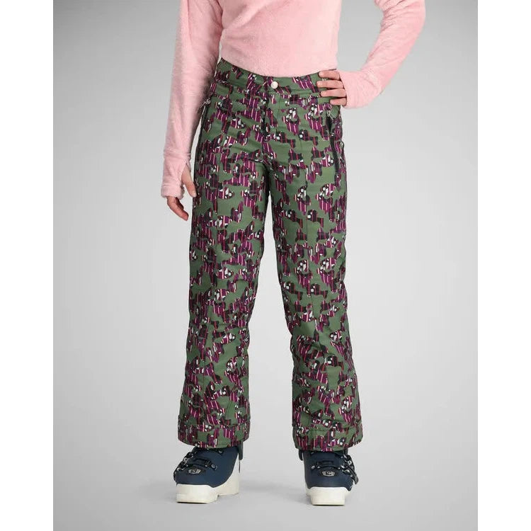 Obermeyer Junior Brooke Print Pant 2025 - Waterproof Snow Pants for Girls, Insulated Winter Ski Pants for Cold Weather - Perfect for Skiing, Snowboarding & Outdoor Winter Activities