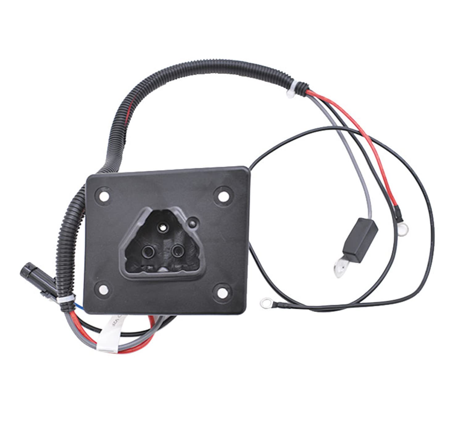 ALL-CARB 48V Golf Cart Charger Receptacle 602529 - Replacement for EZGO RXV & TXT Models | Compatible with Delta-Q Chargers | Perfect for Home, Golf Course & RV Use