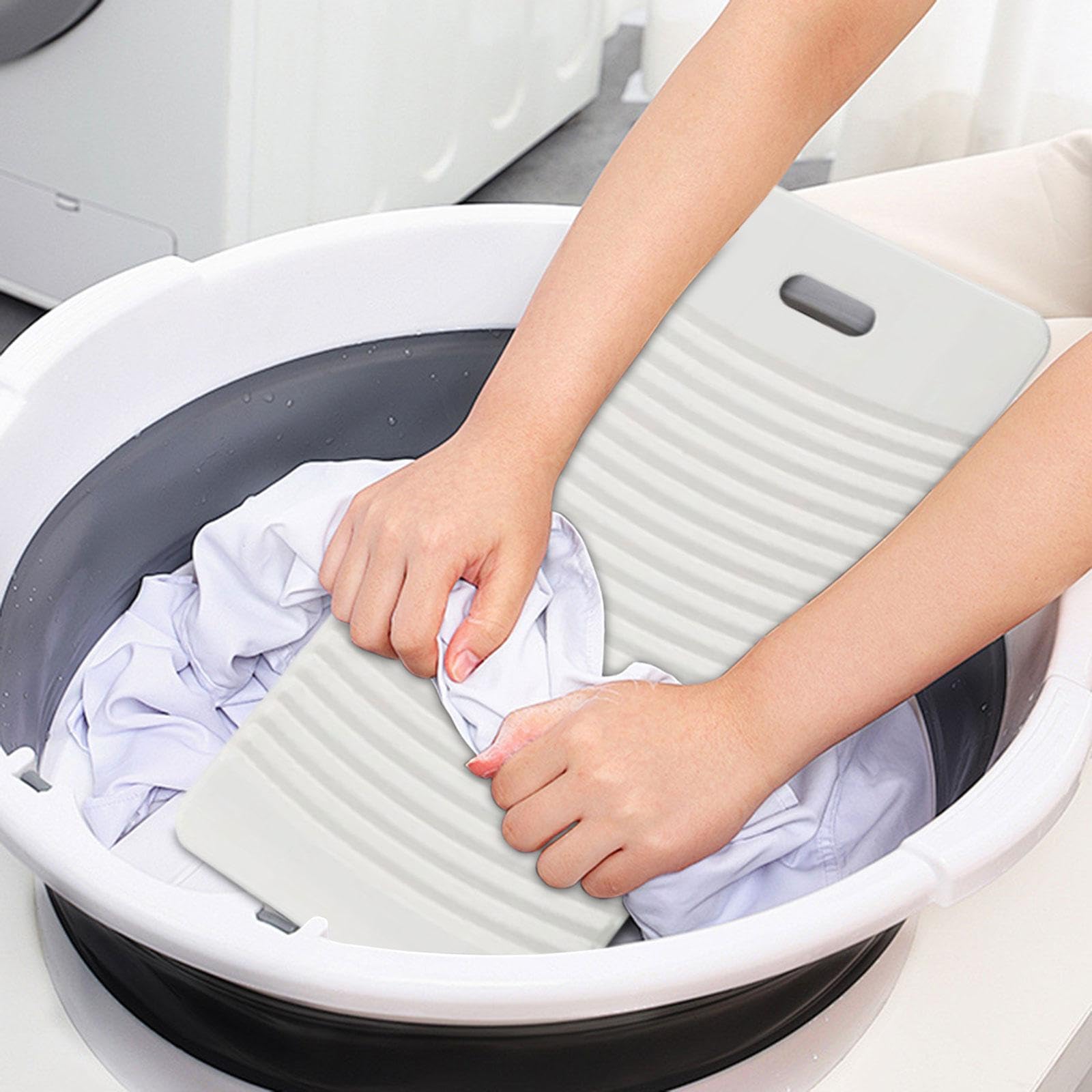Non-Slip Hand Washboard for Laundry - 11.69 Inch Portable Clothes Washing Board for Dorm, Travel & Small Washing Tasks | Perfect for Camping, Apartments & Emergency Use