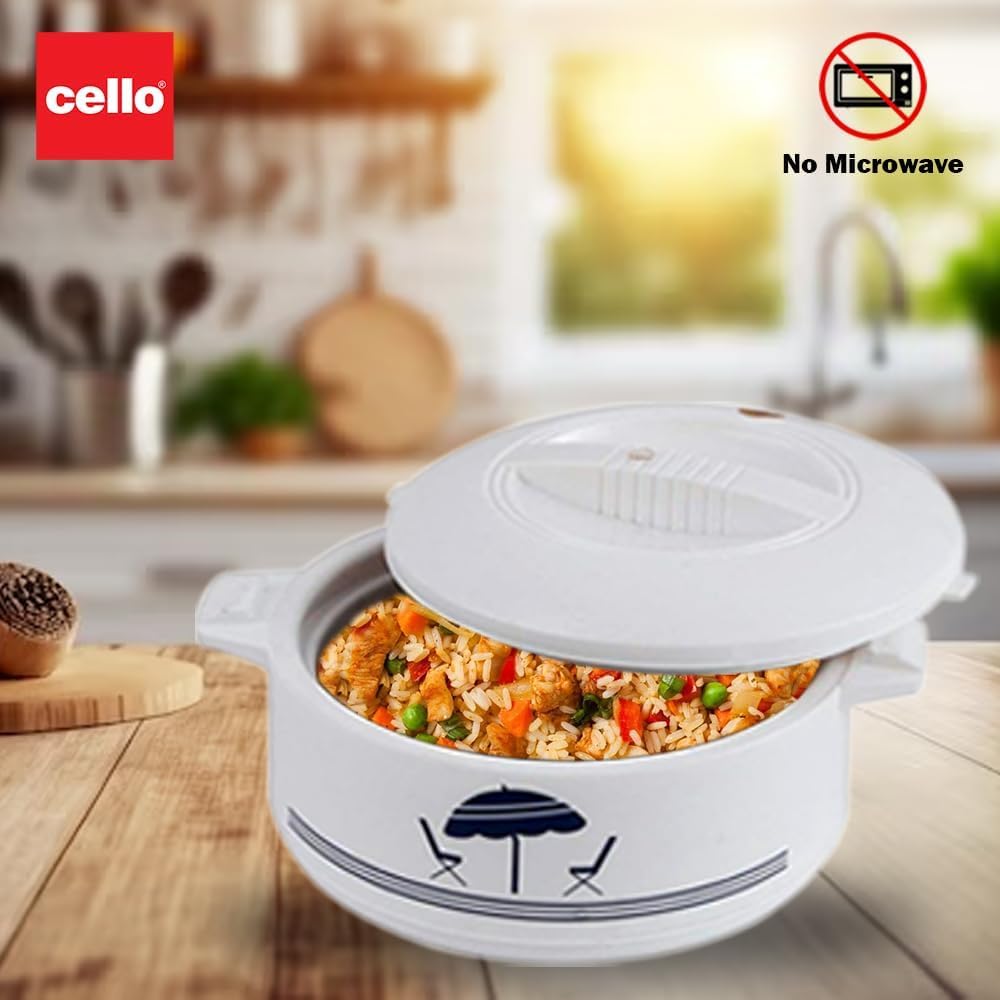 Cello Chef 1500 Deluxe Insulated Hot-Pot Casserole Warmer & Cooler - 1250ml Capacity | Portable Food Container for Picnics, Camping & Office Lunches | Keeps Meals Hot or Cold for Hours