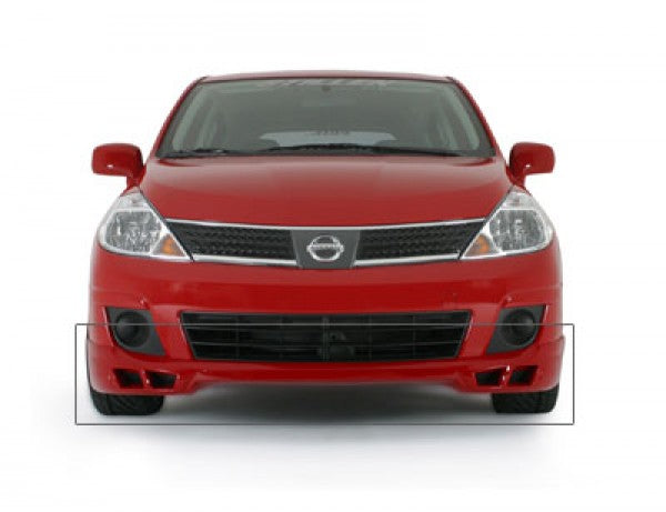 2007-2011 Nissan Versa Front Bumper Lip Spoiler - 107011 - Enhance Style & Aerodynamics for Sedan | Perfect for Car Enthusiasts & Street Racing