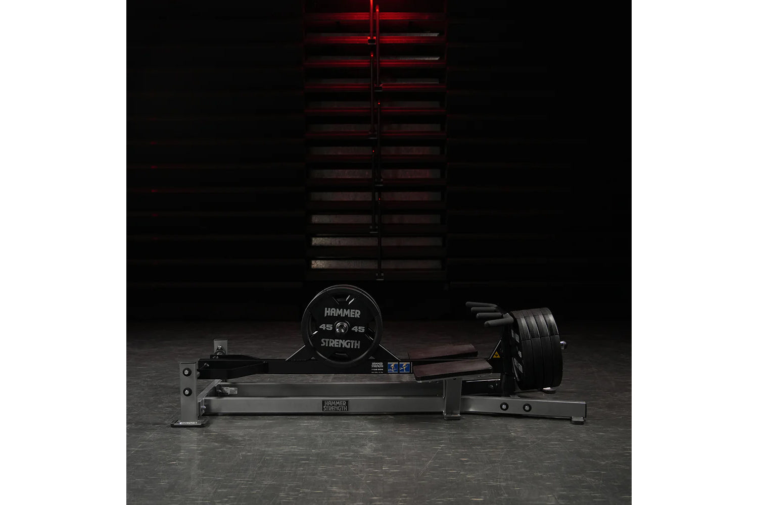 Hammer Strength Plate Loaded T-Bar Row Machine - Heavy Duty Home Gym Equipment for Back Workouts - Perfect for Strength Training & Muscle Building in Home Gym or Commercial Fitness Center