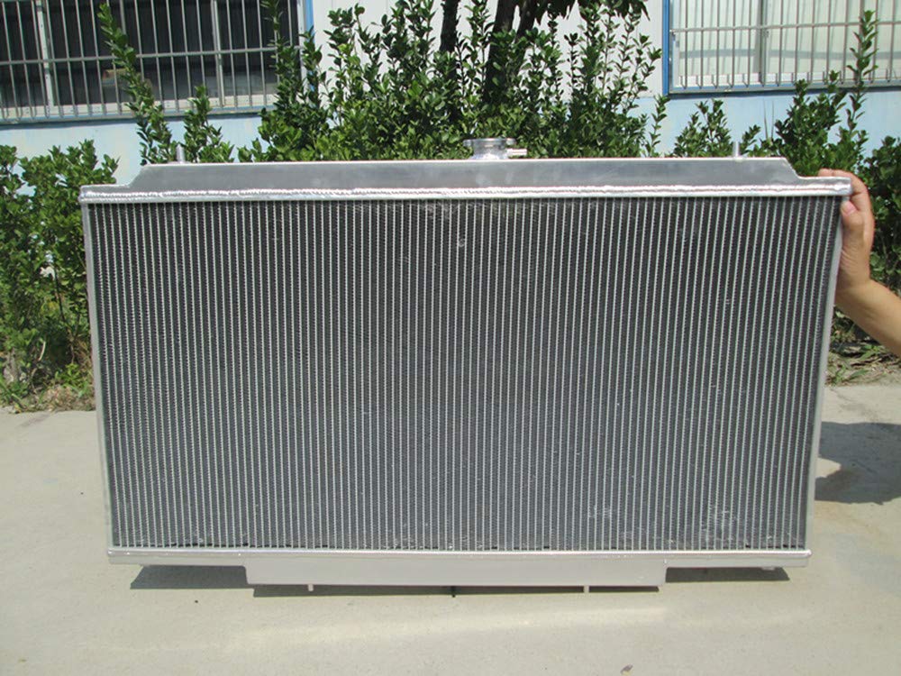 High Performance 3-Row Aluminum Radiator with Cooling Fans for Nissan Safari Patrol Y61 GU 2.8/3.0 TDI (RD28/ZD30/TD42 4.2L) - Perfect for Off-Road Adventures & Heavy-Duty Towing