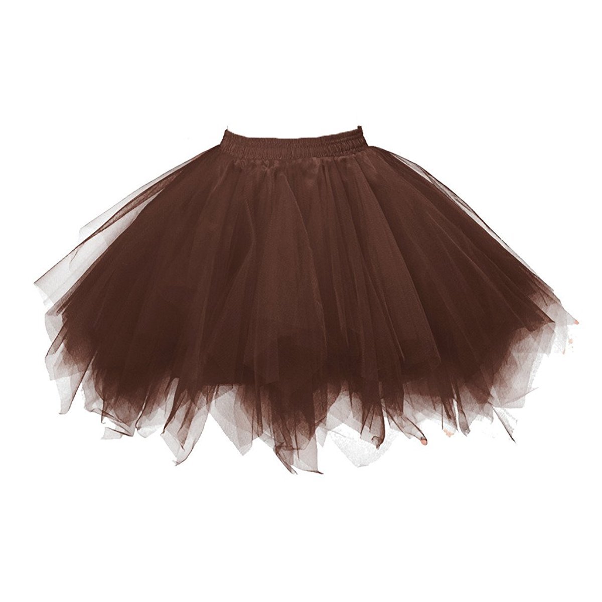 Honeystore Women's Vintage Ballet Bubble Puffy Tutu Skirt - Short Flared Petticoat for Dance, Cosplay & Party Outfits