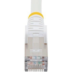 2m CAT6a Ethernet Cable - White LSZH (Low Smoke Zero Halogen) - 10GbE 500MHz 100W PoE++ - Snagless RJ45 with Strain Relief - S/FTP Shielded Network Patch Cord - for Home Office, Gaming & Server Room Connectivity
