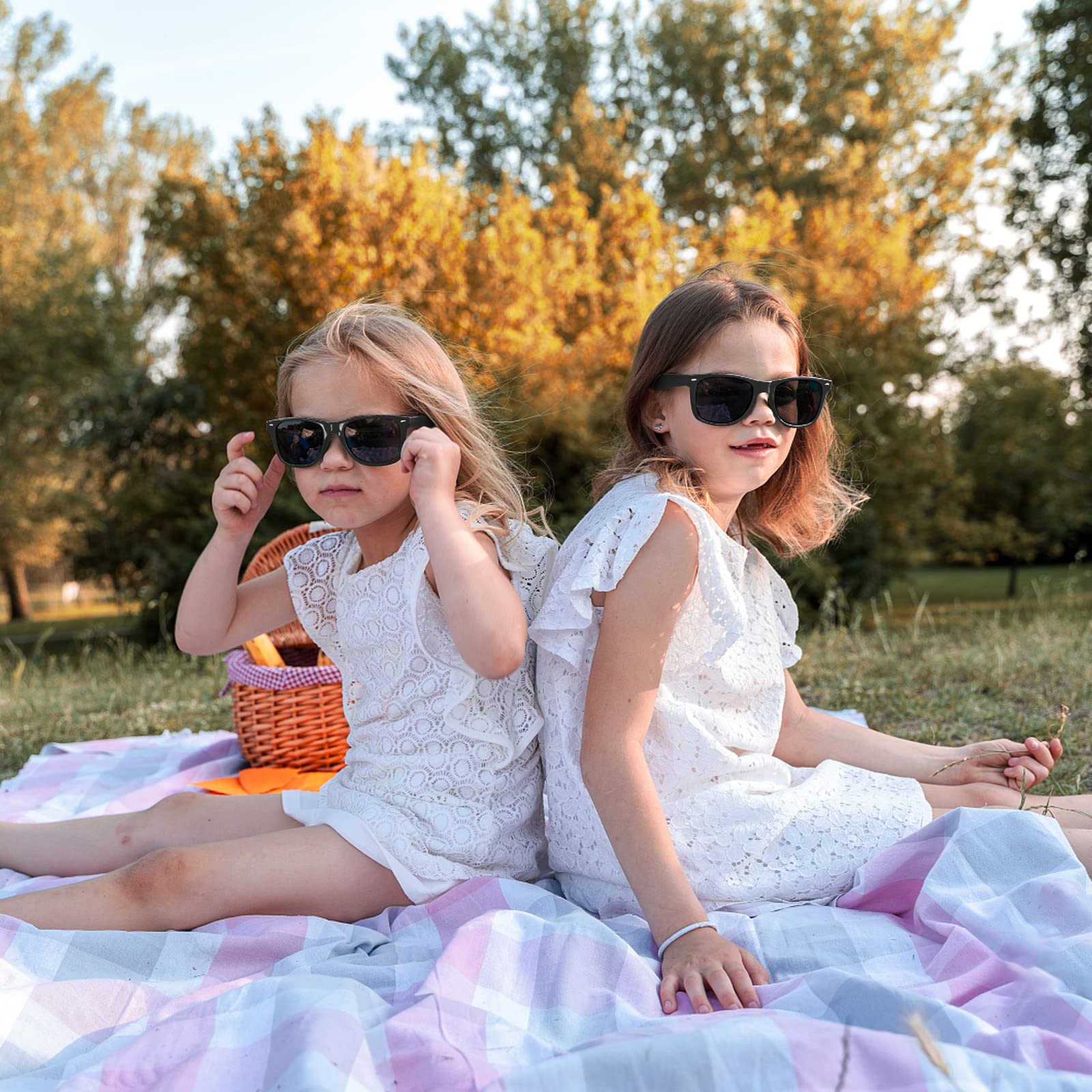 24 Pack Kids Sunglasses Bulk - Fun Party Glasses for Boys & Girls Birthday, Summer Party Favors & Goody Bag Fillers - UV Protection Sunglasses for Outdoor Play, Beach Day & Pool Party Accessories