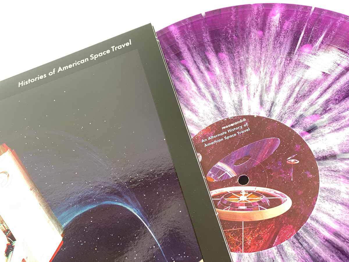 Moon & 6 Histories of American Space Travel - Deluxe Etching 2xLP Vinyl Record | NASA Space Exploration Music Collection | Perfect for Audiophiles & Space Enthusiasts