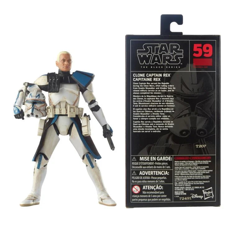 Star Wars The Black Series Clone Captain Rex Action Figure - Premium 6-Inch Collectible Toy from The Clone Wars | Perfect for Display, Gifts & Star Wars Fans