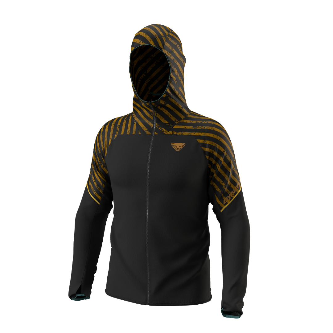 DYNAFIT Men's Trail Wind Jacket - Lightweight Water-Resistant Hiking Windbreaker for Outdoor Running & Camping