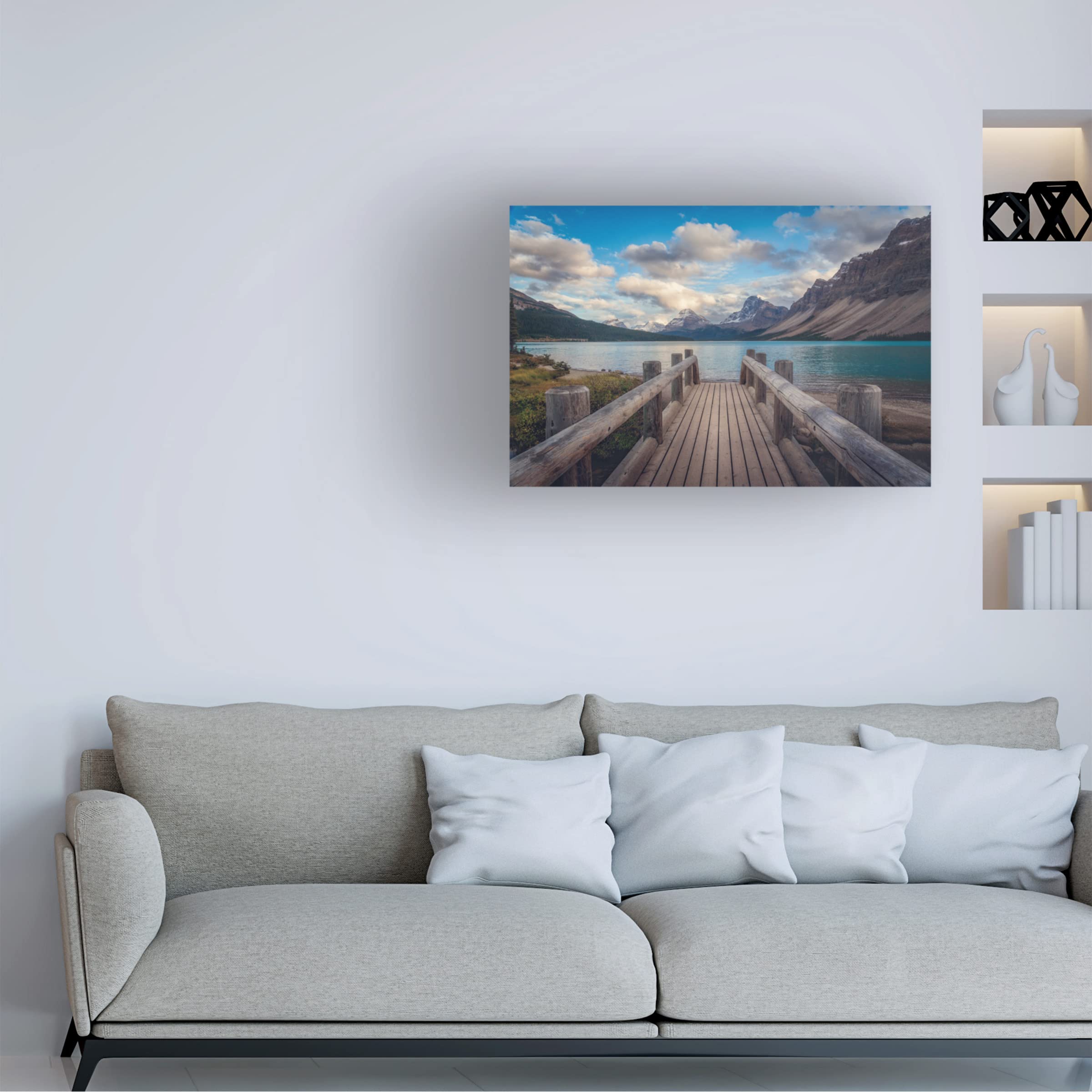 Trademark Fine Art 'The Bridge' Canvas Wall Art by Ivan Macia - Perfect for Living Room, Bedroom & Office Decor
