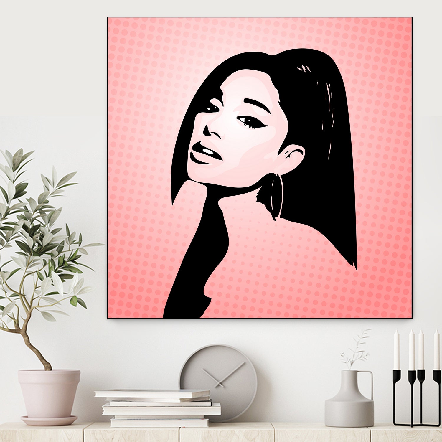 Ariana Grande Pop Art Poster - Vibrant Wall Decor for Bedroom, Living Room, or Office - Perfect Gift for Music Fans & Pop Culture Enthusiasts