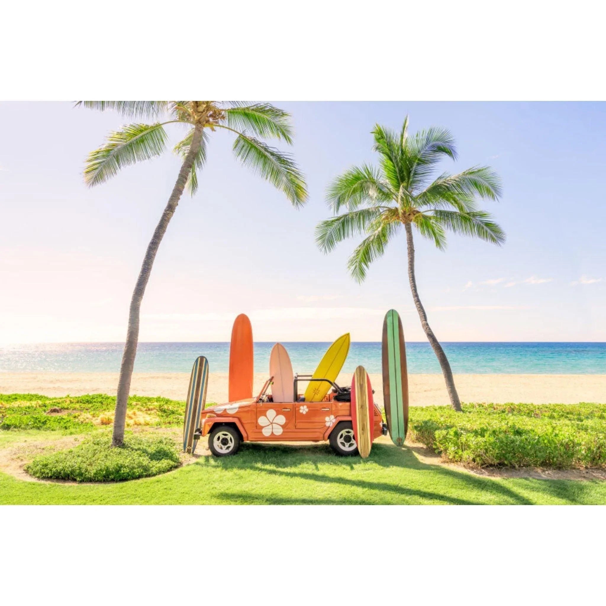 Gray Malin Mauna Kea Print Beach Buggy - Premium Hawaiian-Inspired Towel for Pool, Beach & Outdoor Adventures