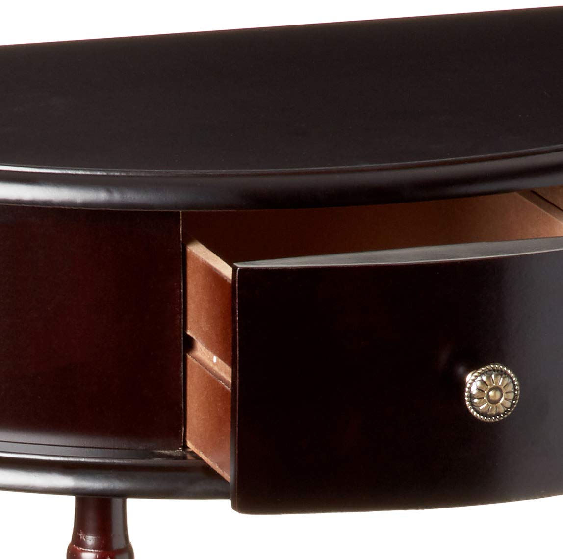 Frenchi Home Furnishing End Table with Storage Shelf - Modern Side Table for Living Room, Bedroom & Office - Nightstand with Sturdy Metal Frame & Wooden Top