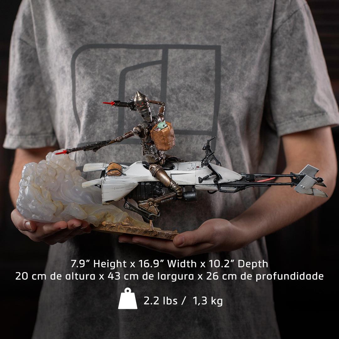 Iron Studios The Mandalorian IG-11 and The Child Deluxe BDS Art Scale 1/10 Statue - Star Wars Collectible for Display & Home Decor