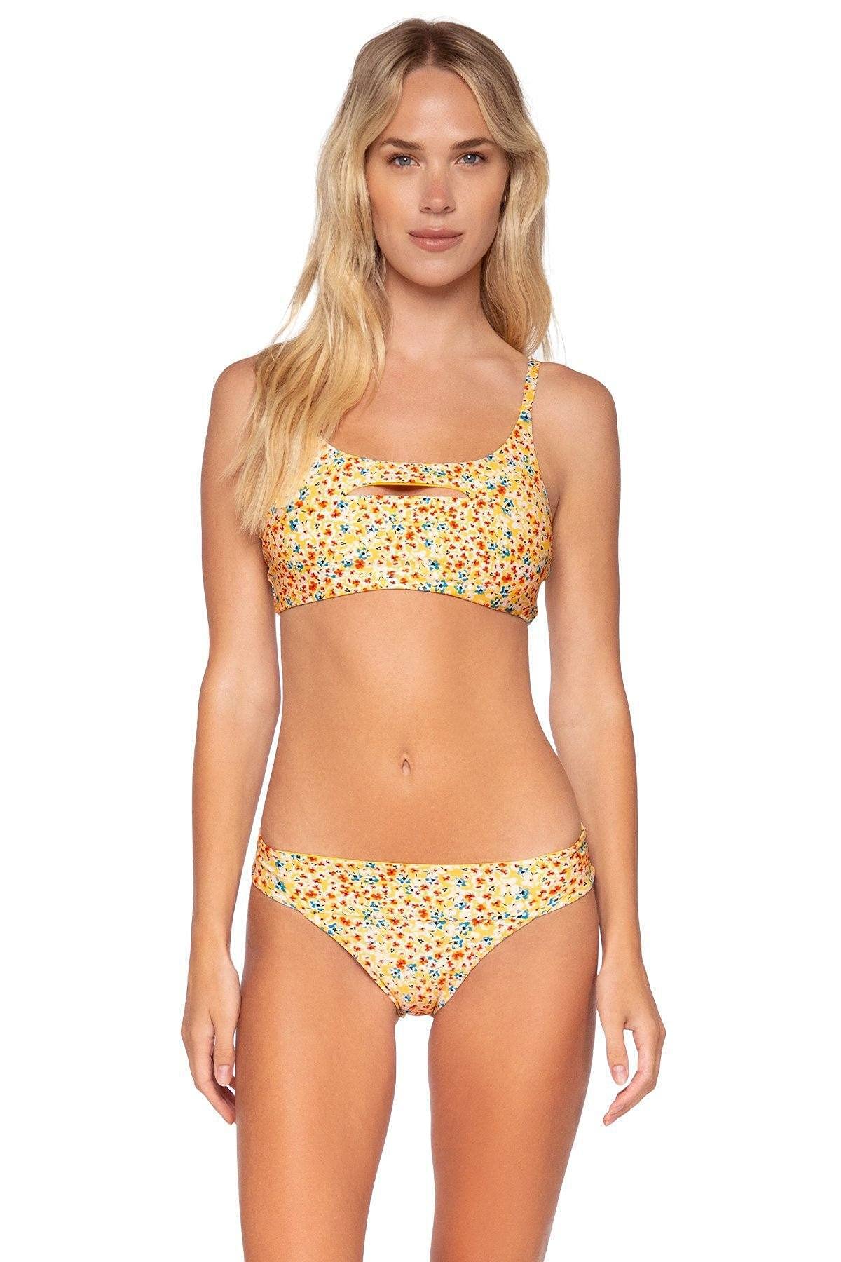 Zoe Bralette Bikini Top - Women's Swimwear for Summer Beach & Pool - Adjustable Straps & Removable Padding - Perfect for Surfing, Vacation & Sunbathing