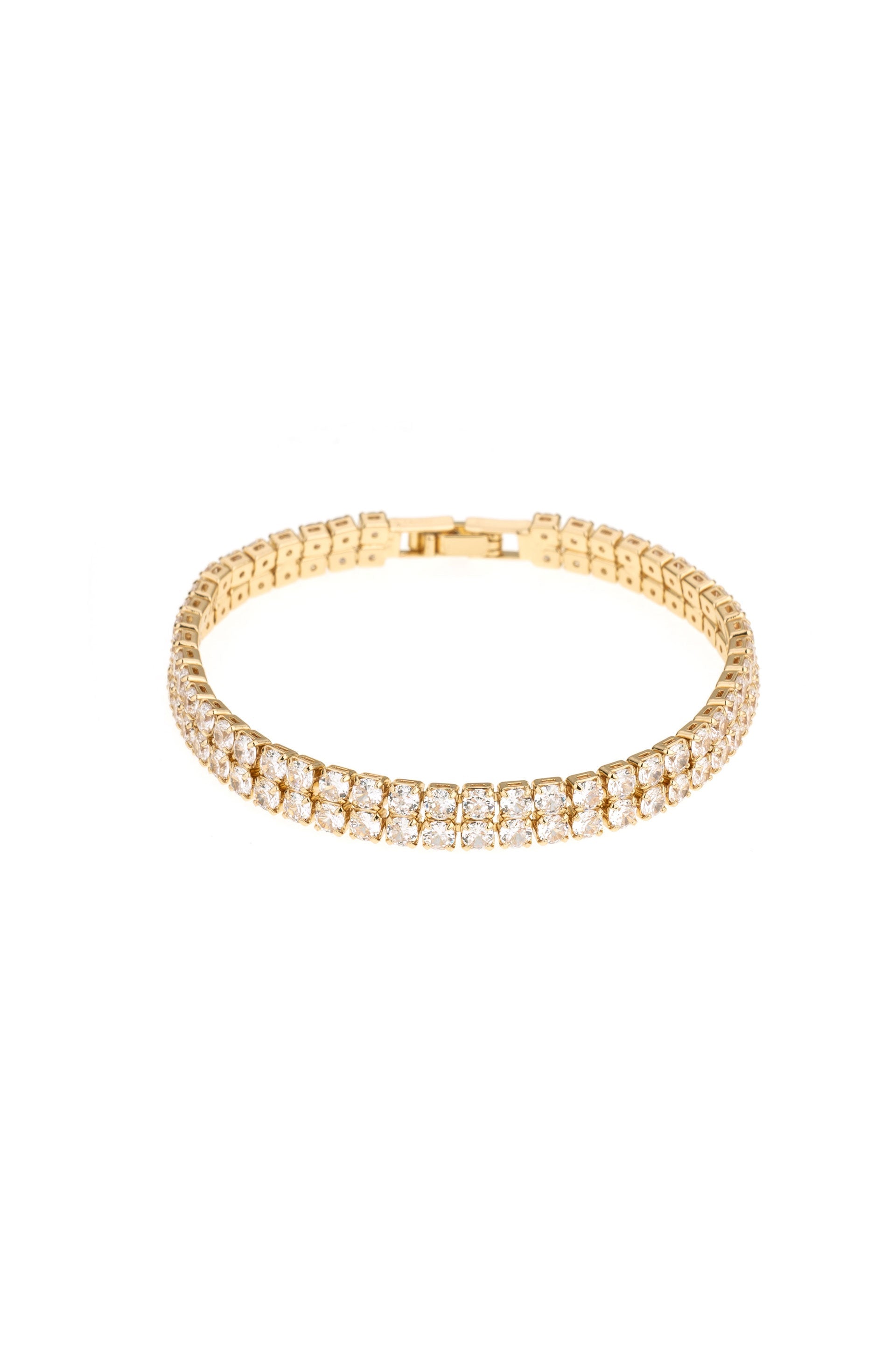 Elegant Crystal Double Layered Tennis Bracelet for Women - Perfect for Weddings, Parties & Everyday Luxury Jewelry