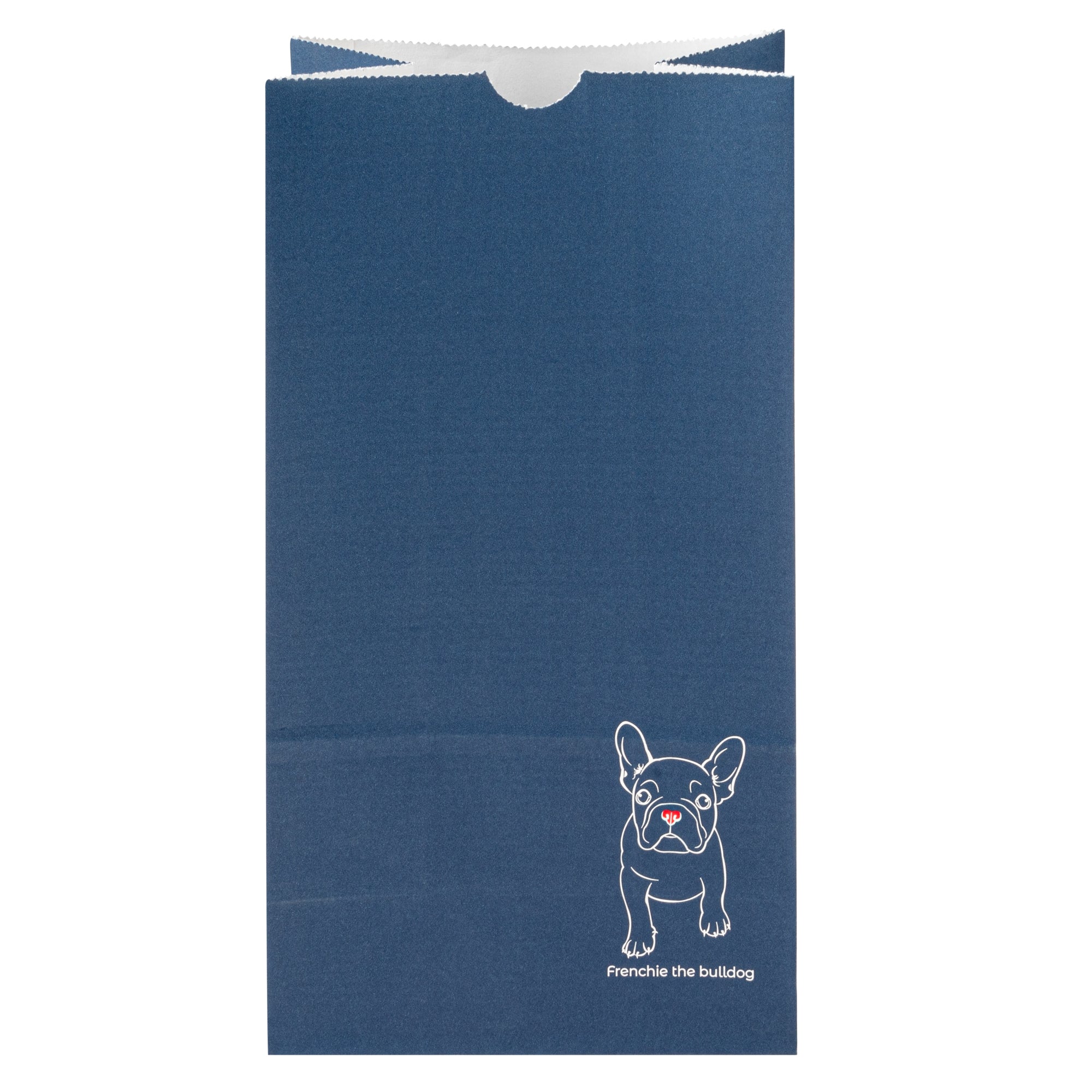 Frenchie Paper Bags 6lb - 6x3.5x10.75 Inches - Pack of 100 | Eco-Friendly Takeout Bags for Restaurants, Bakeries & Catering Events