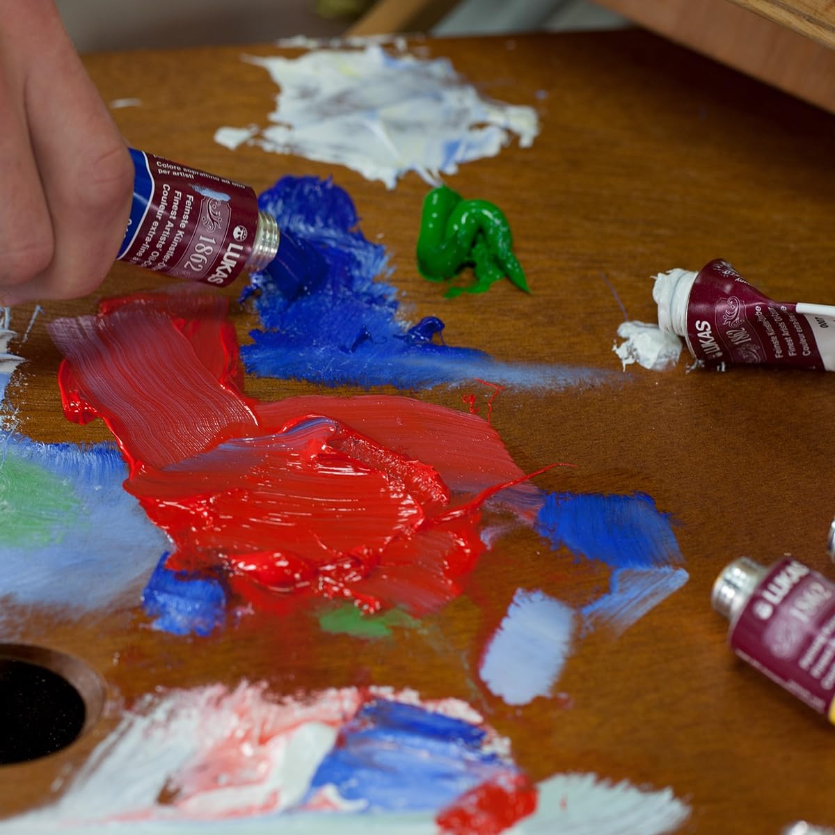 Professional 37ml 1862 Oil Paint - Turquoise Color for Artists & Hobbyists - Perfect for Canvas, Wood & Fabric Painting