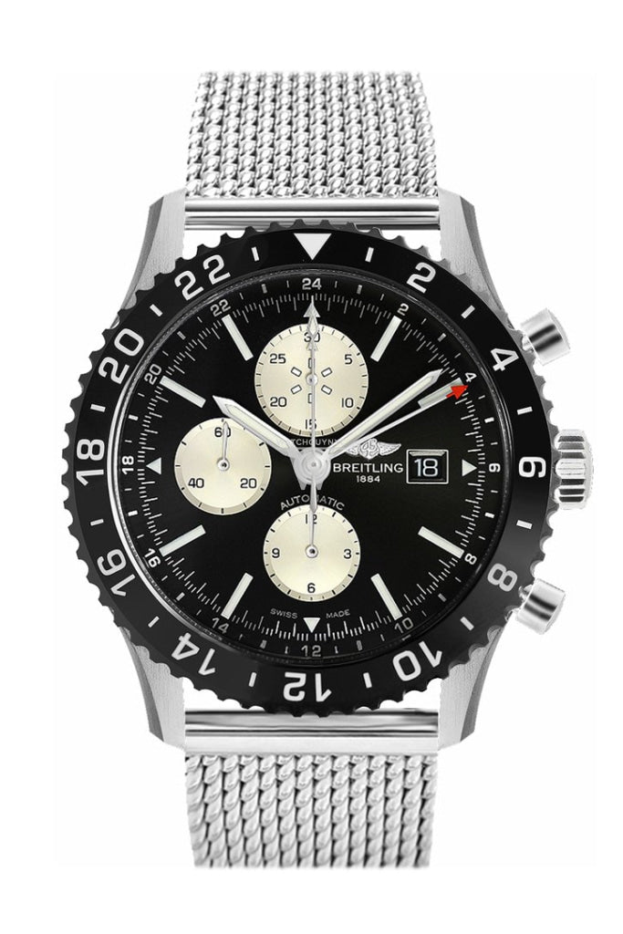 Breitling Chronoliner Stainless Steel Men's Watch Y2431012 BE10 - Luxury Pilot Chronograph for Aviation & Business Professionals