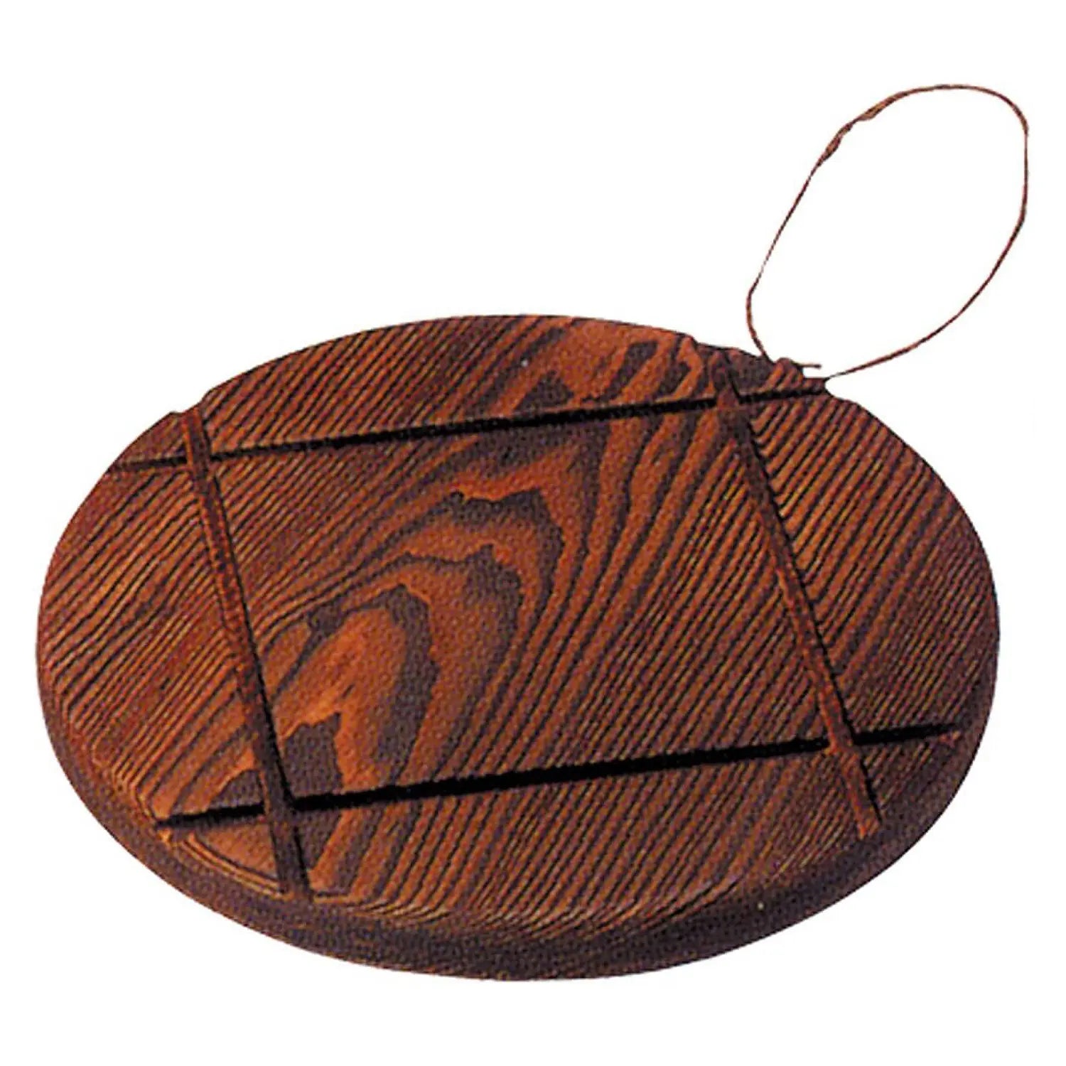 Marujyu Natural Wood Pot Mat - Heat Resistant Wooden Trivet for Hot Pans & Cookware - Perfect for Kitchen, Dining Table, and Outdoor Picnics