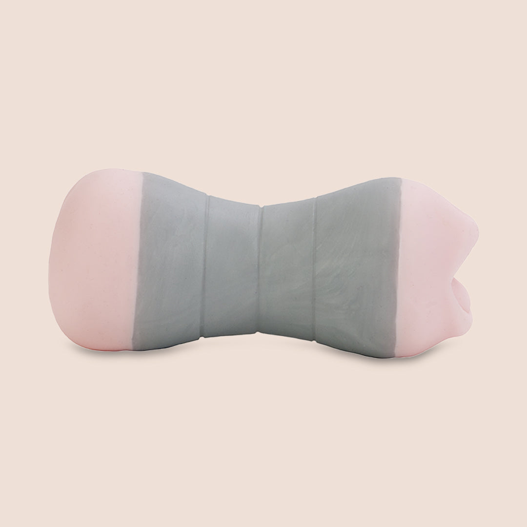 Double-Sided Travel Gripper BJ & Ass Masturbator - Portable Male Sex Toy for Solo Pleasure & Discreet Use at Home, Hotel or On The Go