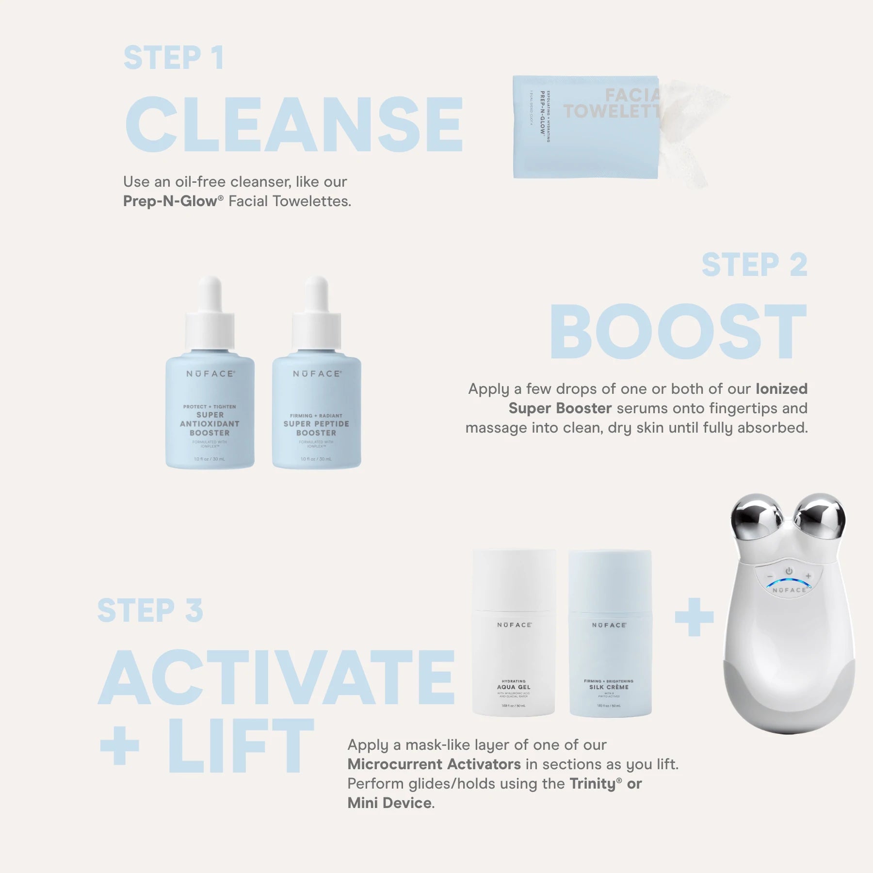 Nuface Super Peptide Booster Serum for Face - Anti-Aging Wrinkle Treatment & Skin Firming - Daily Hydrating Facial Serum for Glowing Skin - Perfect for Night Routine & Morning Skincare Regimen