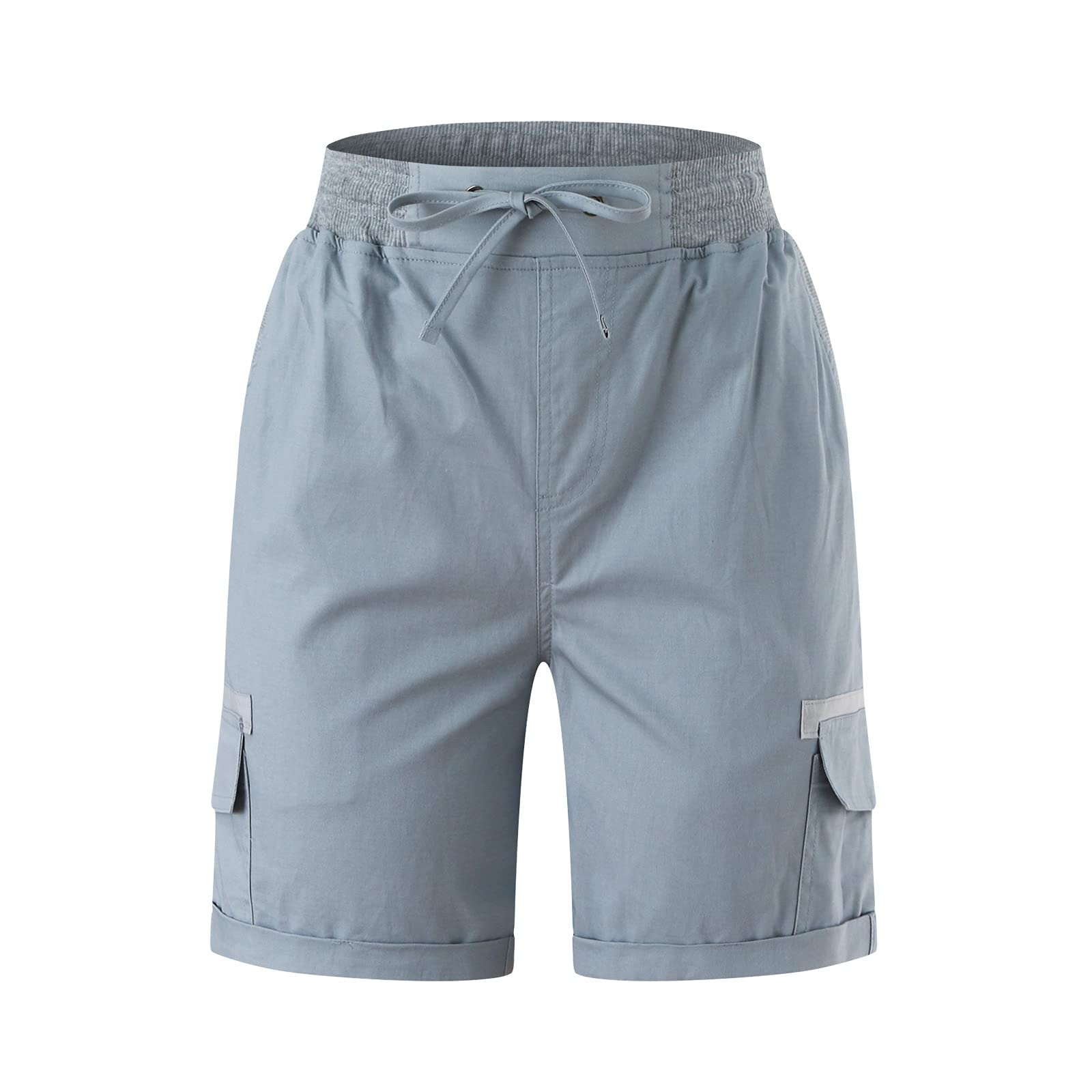 Women's Linen Athletic Shorts - Breathable Cotton Blend Flowy Short Pants for Yoga, Running & Summer Outfits