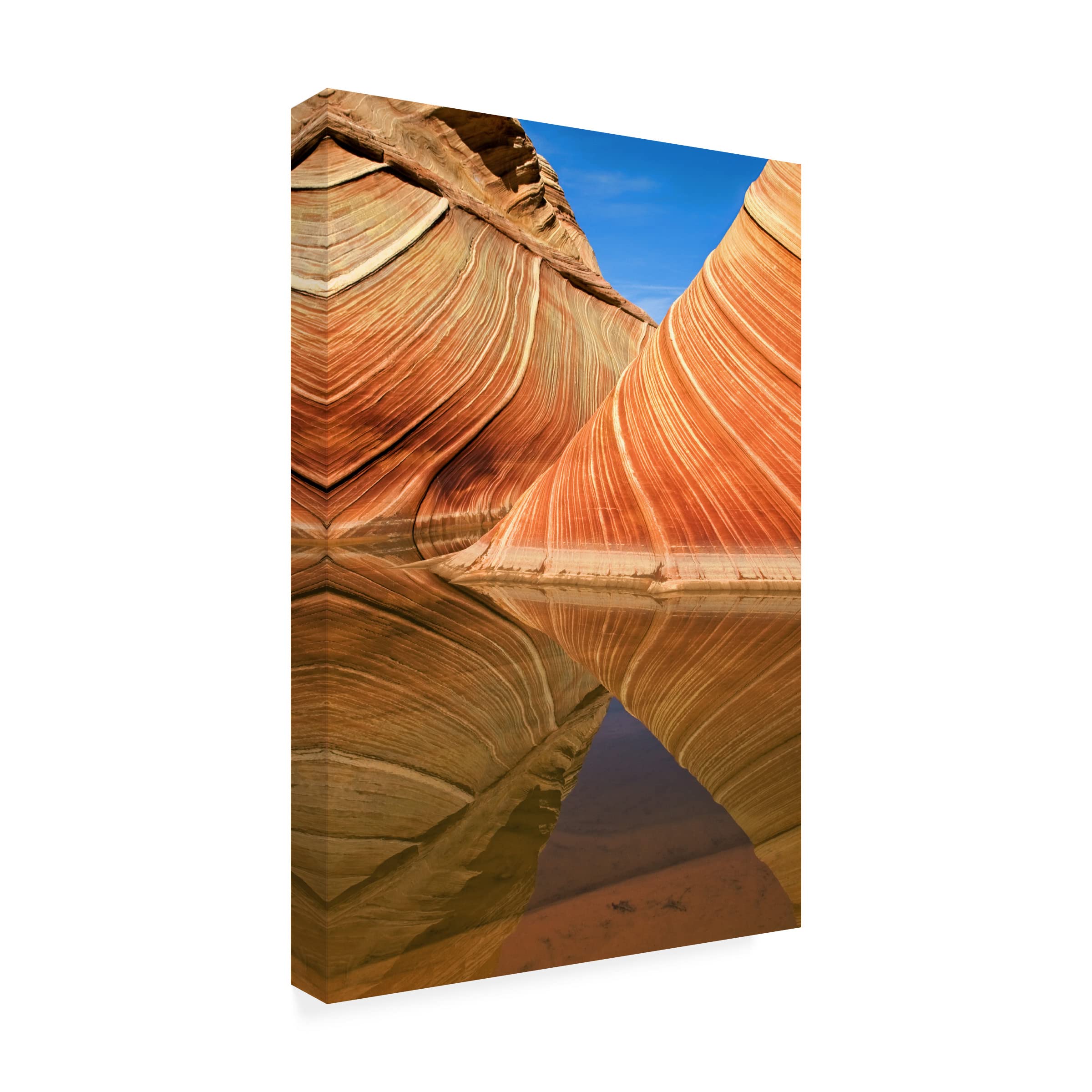 Trademark Fine Art 'In Line' Canvas Wall Art by Nanouk El Gamal - Modern Abstract Painting for Living Room, Bedroom & Office Decor