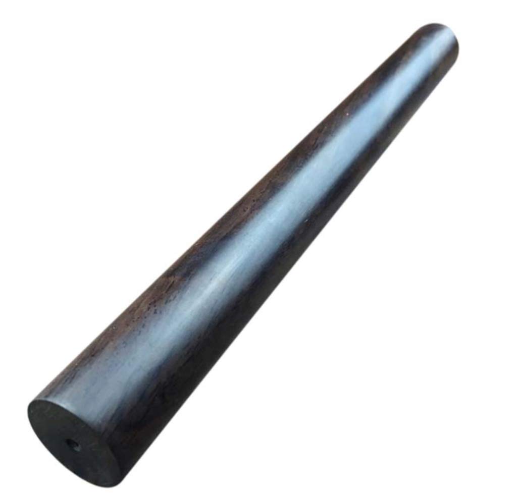 YYCDD 40cm Premium Ebony Wood Rolling Pin - 100% Handcrafted Wooden Dough Roller for Pizza, Pie Crust, Tarts & Cookies | Perfect for Baking, Pastry Making & Kitchen Decor